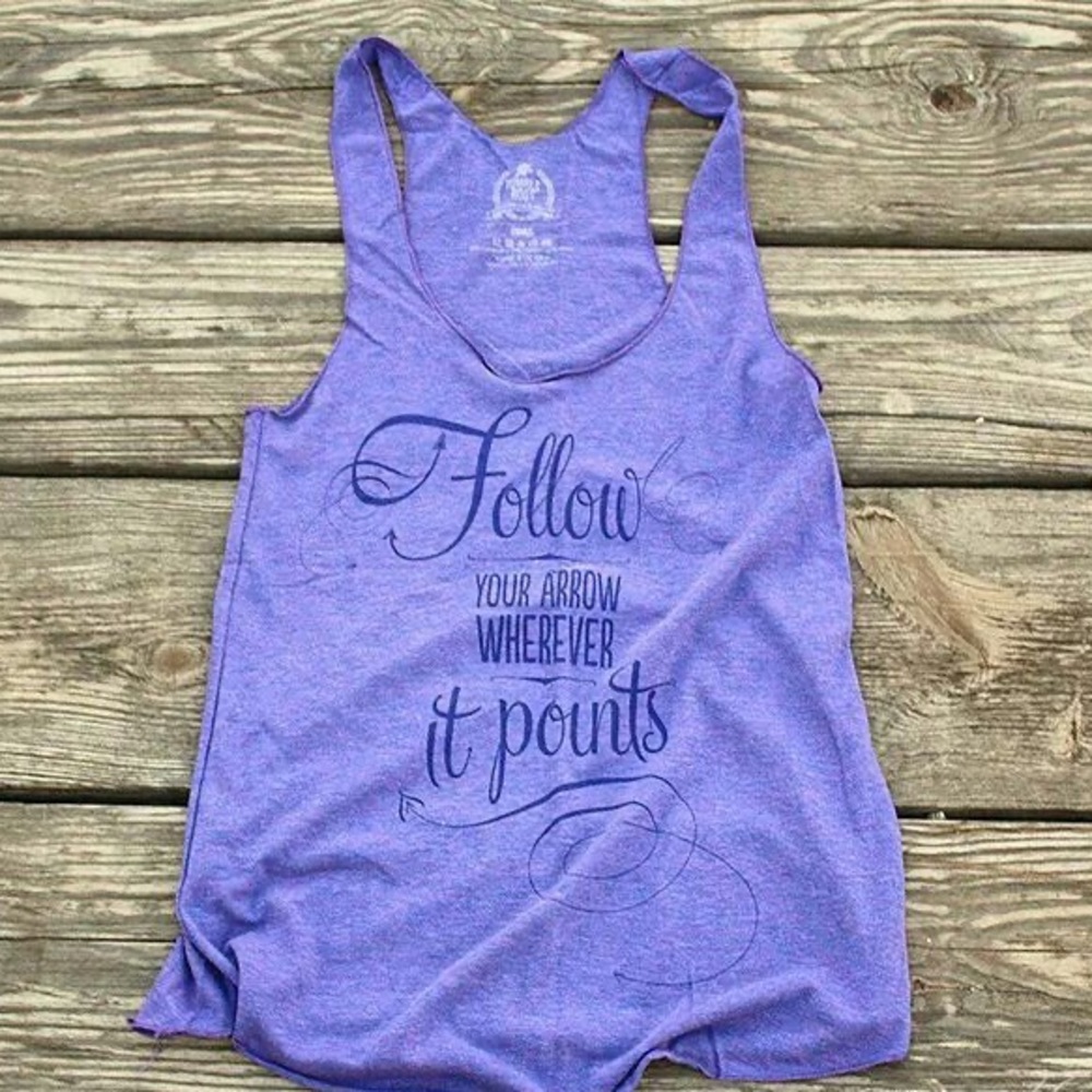 Country Festival Tank Top--Follow Your Arrow Small